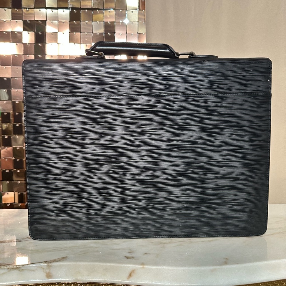 Louis Vuitton Black Epi Serviette Metis Vintage Briefcase - Picture 4 of 9
